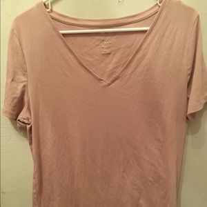 Blush A New Day V Neck T Shirt